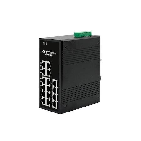 Avcomm 16-Port Industrial Unmanaged Ethernet Switch 416TX-AC